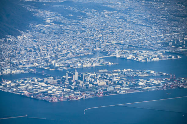 istock Kobe skyline as seen from an airplane 1150182515