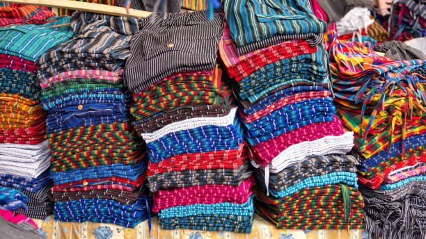 istock Piles of colorful pants 1150182559