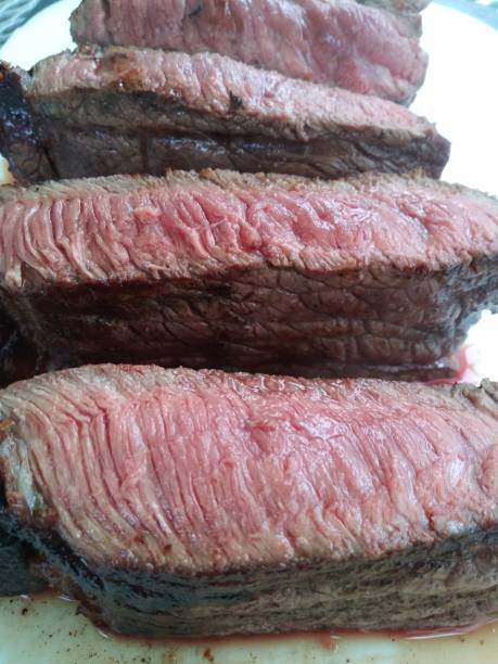 istock Steak - Red meat - medium rare steak - rare steak - protien 1150184902