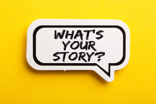istock What Is Your Story Speech Bubble Isolated On Yellow Background 1150185829