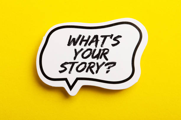 istock What Is Your Story Speech Bubble Isolated On Yellow Background 1150185831