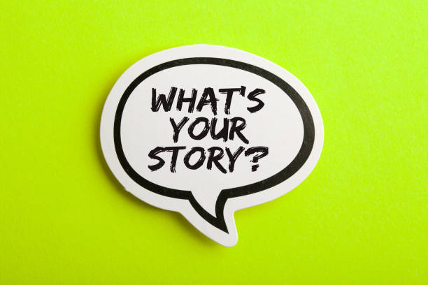 istock What Is Your Story Speech Bubble Isolated On Yellow Background 1150185833