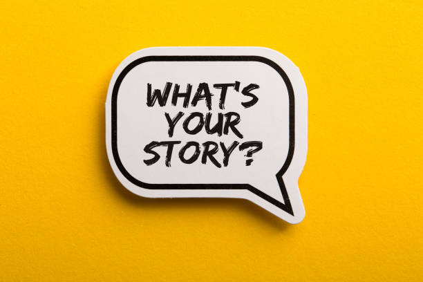 istock What Is Your Story Speech Bubble Isolated On Yellow Background 1150185835