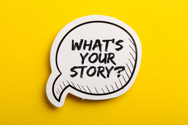 istock What Is Your Story Speech Bubble Isolated On Yellow Background 1150185837