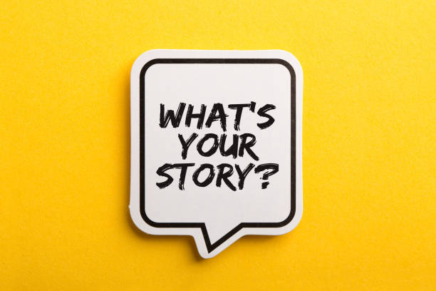 istock What Is Your Story Speech Bubble Isolated On Yellow Background 1150185853