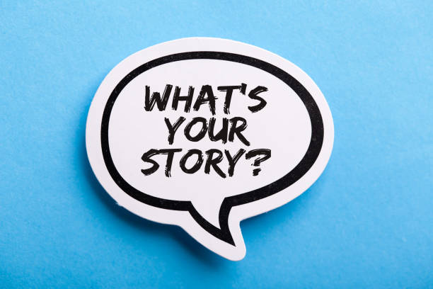 istock What Is Your Story Speech Bubble Isolated On Blue Background 1150185864
