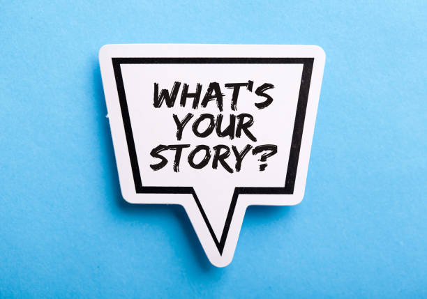 istock What Is Your Story Speech Bubble Isolated On Blue Background 1150185865