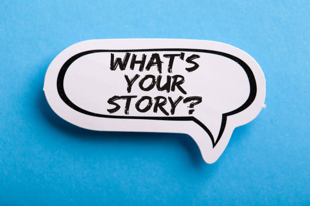 istock What Is Your Story Speech Bubble Isolated On Blue Background 1150185878
