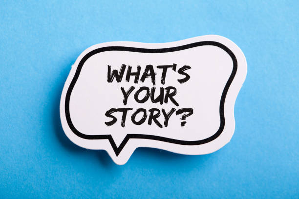 istock What Is Your Story Speech Bubble Isolated On Blue Background 1150185911