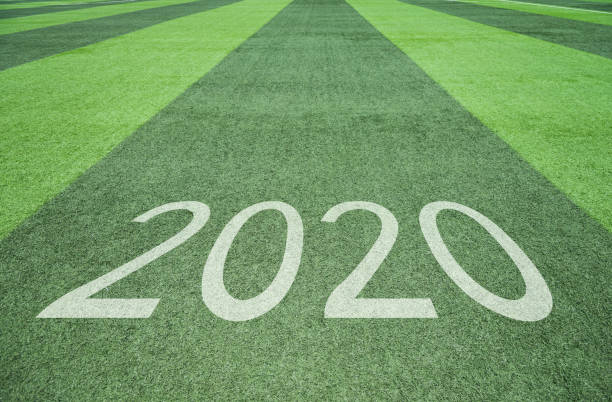 istock Soccer field with Number 2020 1150191490