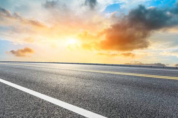 istock Highway road and beautiful sky landscape 1150191705