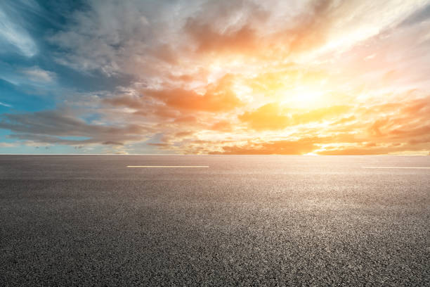 istock Highway road and beautiful sky landscape 1150192161