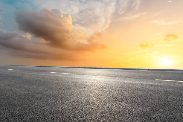 istock Highway road and beautiful sky landscape 1150192320
