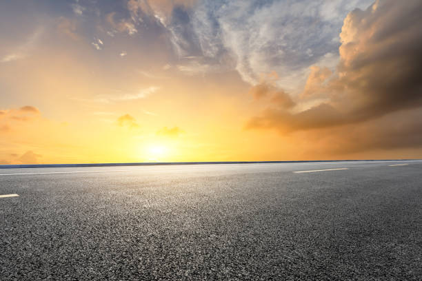 istock Highway road and beautiful sky landscape 1150192881