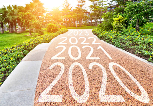 istock Number of 2020 to 2023 on park road 1150192995