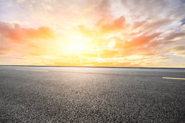 istock Highway road and beautiful sky landscape 1150193177