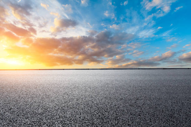 istock Empty road and sky nature landscape at sunrise 1150193828