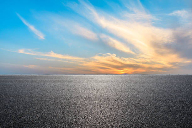 istock Empty road and sky nature landscape at sunrise 1150193910