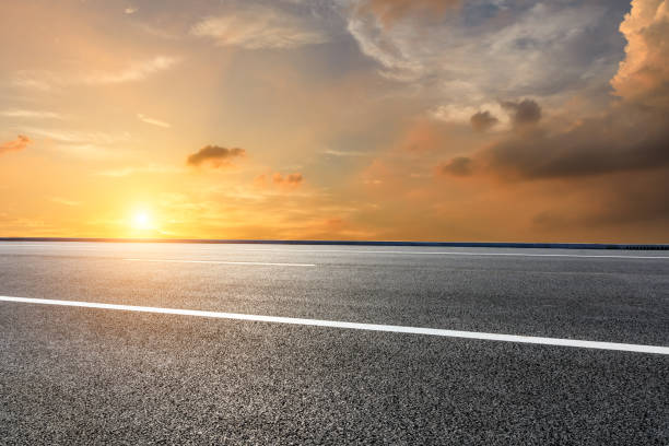 istock Highway road and beautiful sky landscape 1150193945
