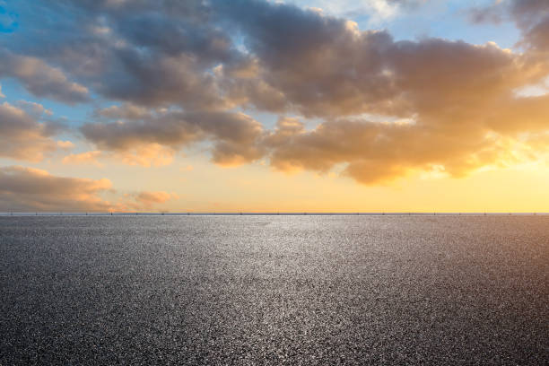istock Empty road and sky nature landscape at sunrise 1150193963