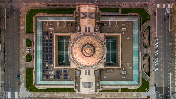 Aerial San Francisco City Hall at Dawn