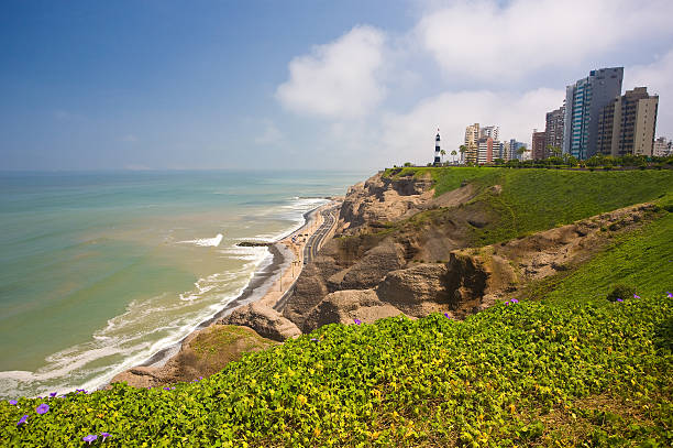 Miraflores In Lima, Peru Miraflores, Peru A Suburb Of The Capitol Lima lima peru photos stock pictures, royalty-free photos & images