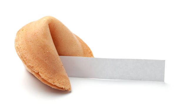 istock Chinese fortune cookies. Cookies with empty blank inside for prediction words. Isolated on white background. 1150203665