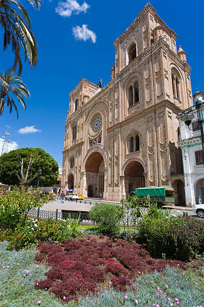 Cathedral Of The Immaculate Conception  cuenca ecuador stock pictures, royalty-free photos & images
