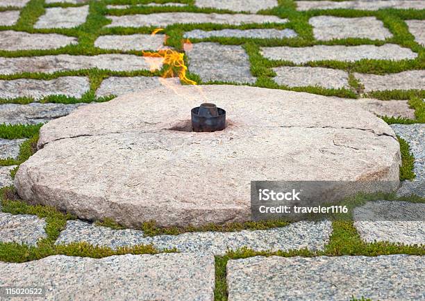 Eternal Flame - Fotografie stock e altre immagini di Cimitero Nazionale di Arlington - Cimitero Nazionale di Arlington, Fiaccola eterna, Washington DC