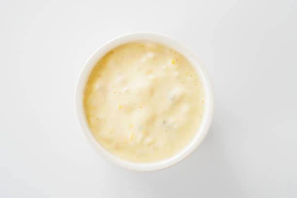 istock tartar sauce with white background. 1150208437