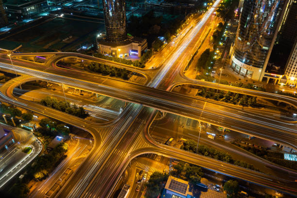 istock Aerial view of the bustling viaduct 1150210664