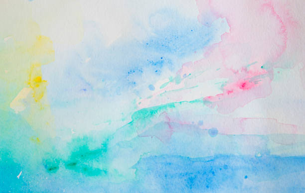istock colorful soft watercolor background on a white paper 1150214222
