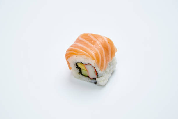istock Philadelphia sushi roll with salmon and cucumber 1150214321