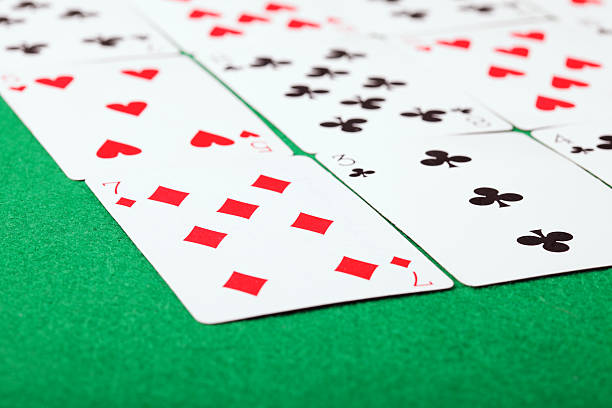 Solitaire closeup stock photo