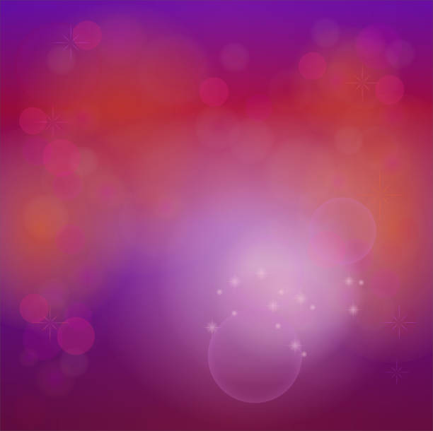 istock Abstract Light Bokeh background with lens flare dots and sparkle stars in Purple 1150220816