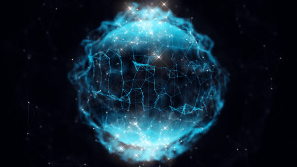 istock Cyber space world of future business technology, globe in digital cyber space present future connection trading investment and transection of money. Business organization of digital currency investment concept in 3d rendering. 1150221351