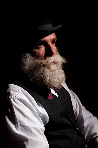 istock Profile view of 20th century era man 115022631