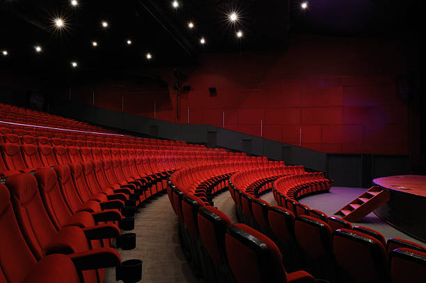 Sala de Cinema - fotografia de stock