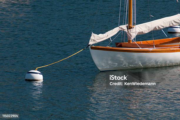 Moored Sailboat Stock Photo - Download Image Now - Anchored, Cape Cod, Color Image