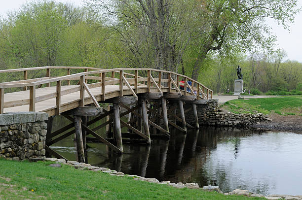 Old North Bridge  concord massachusetts stock pictures, royalty-free photos & images