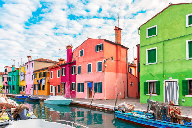 istock Colorful houses in Burano, Venice 1150231095