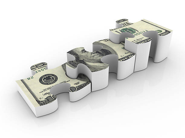 istock Dollar Stair with Jigsaw Pieces 115023778