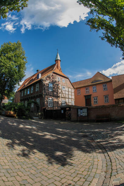 istock Old church in monastery gardens 1150237812