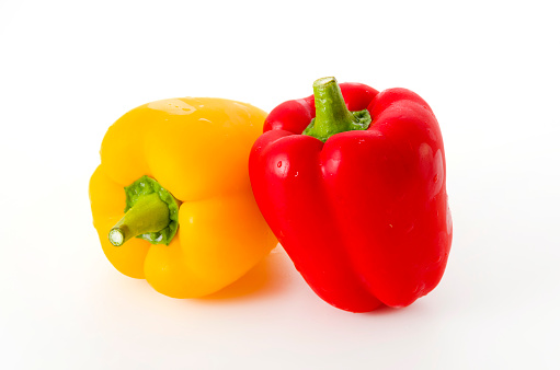 Paprika. Bell pepper on white background
