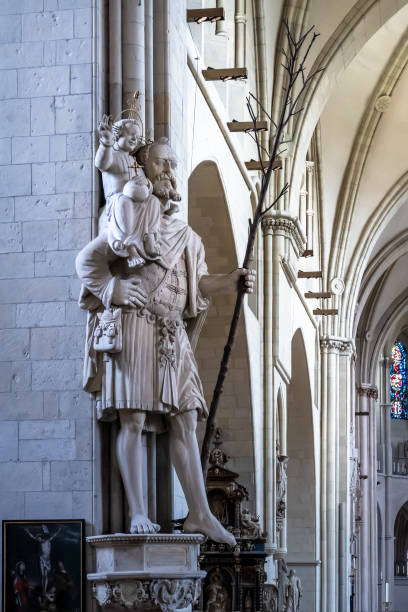 istock Statue Saint Christopher in Dom St. Paul in Muenster, Germany 1150245509