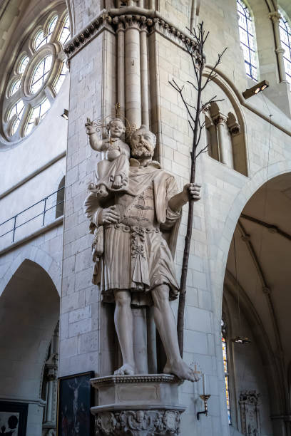 istock Statue Saint Christopher in Dom St. Paul in Muenster, Germany 1150245510