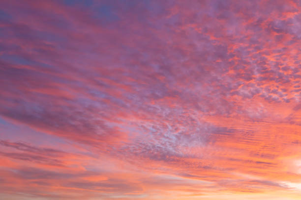 istock Sunset pink skies with amazing clouds 1150245621
