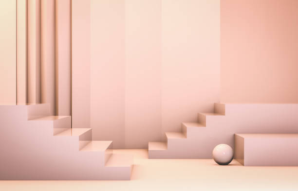 istock Abstract 3d composition. Fashion beauty podium backdrop for product display. 1150252297