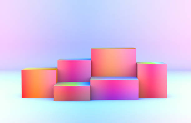 istock Abstract 3d composition. Fashion beauty podium backdrop for product display. 1150252320