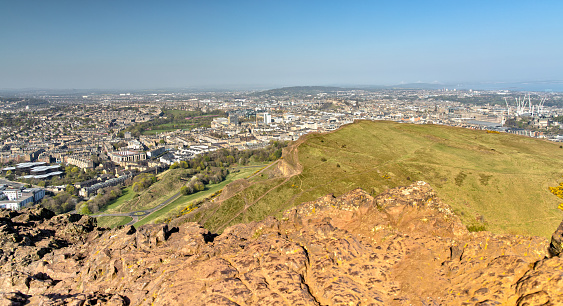 Amazing Views from the top of Arthur's Seat in Edinburgh